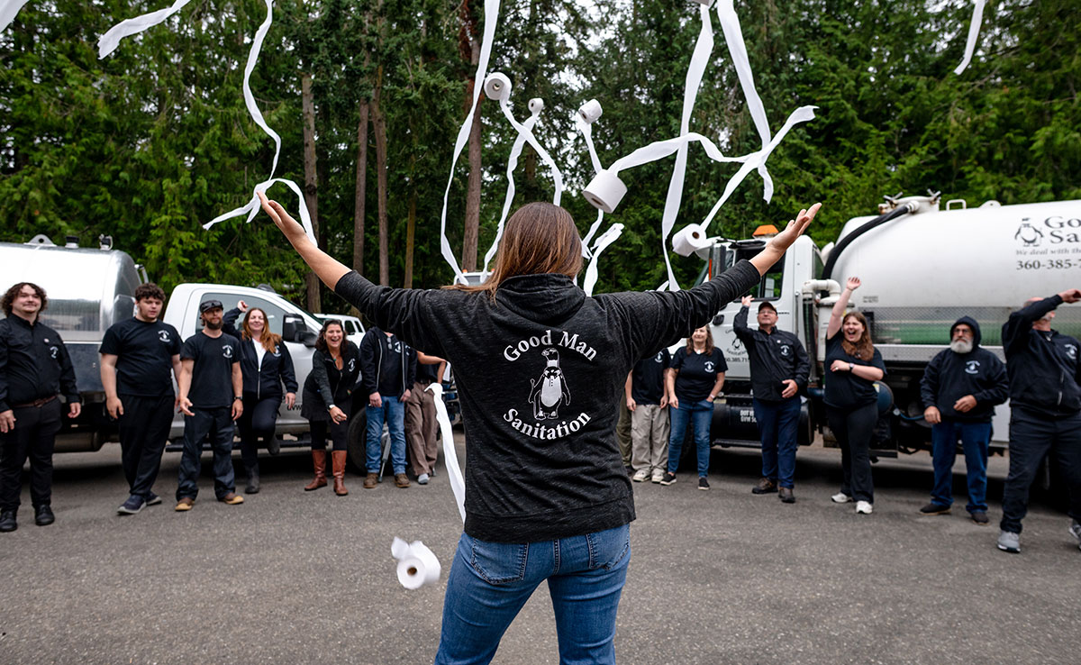 Throwing Toilet Paper In Air Throwing Toilet Paper In Air
